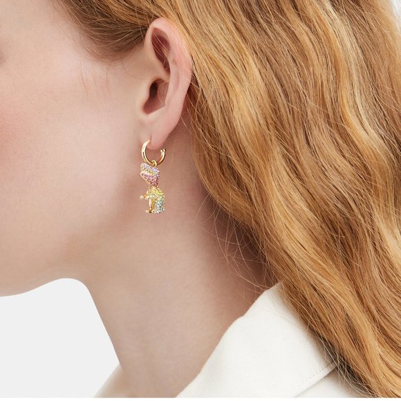 🥰 Coach Pavé Rexy Huggie Earrings - Picture 2 of 5